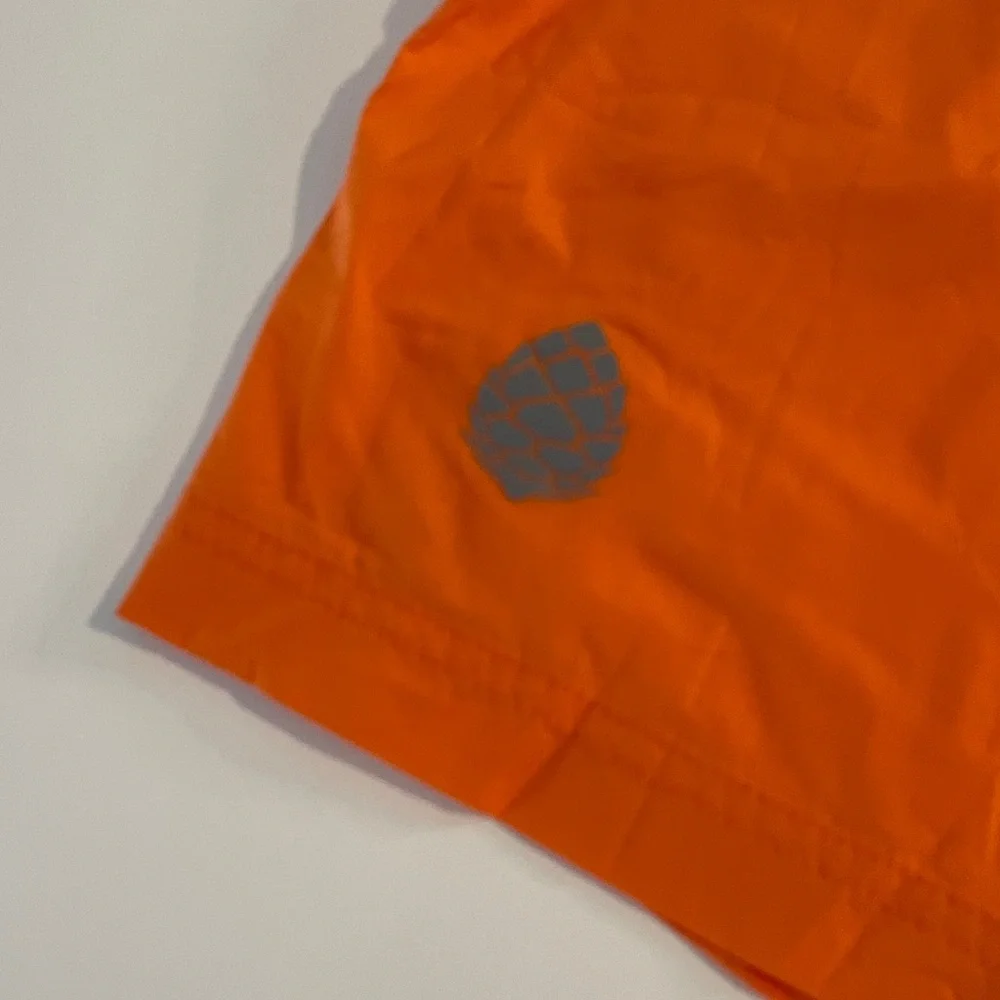 ❤️ Stio Bright Orange Nylon Brief Lined Shorts 7” Inseam Size Medium